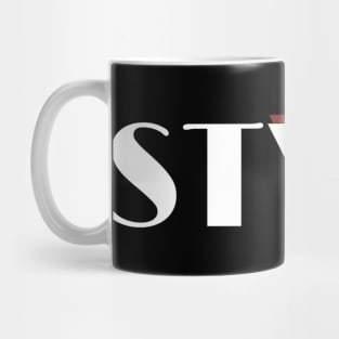 Minimalist fashion aesthetic Style That Style fashion trend elegant cool high fashion IT stylish design unique minimalism modern script text Mug